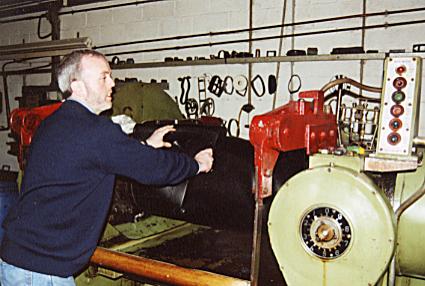 1174.  Milling rubber compound at Abbey Rubber Mouldings