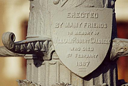 1201.  The Caldebeck Fountain plaque